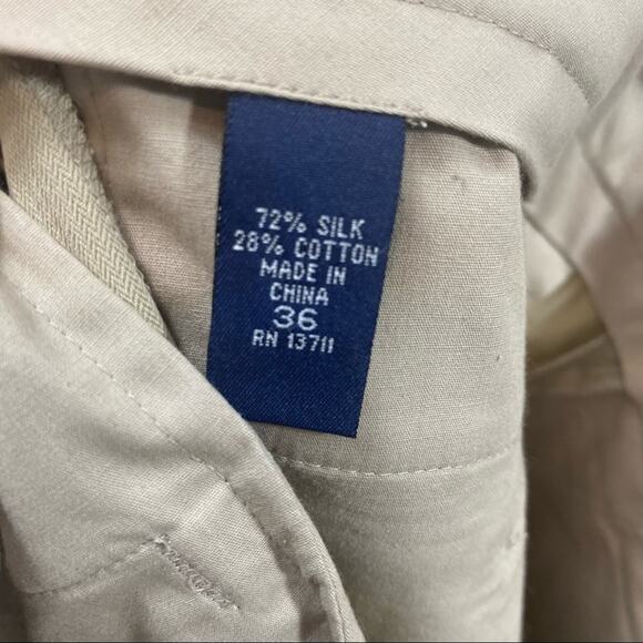 Grant Thomas Silk blend Khaki Shorts Size 36 - Picture 7 of 7